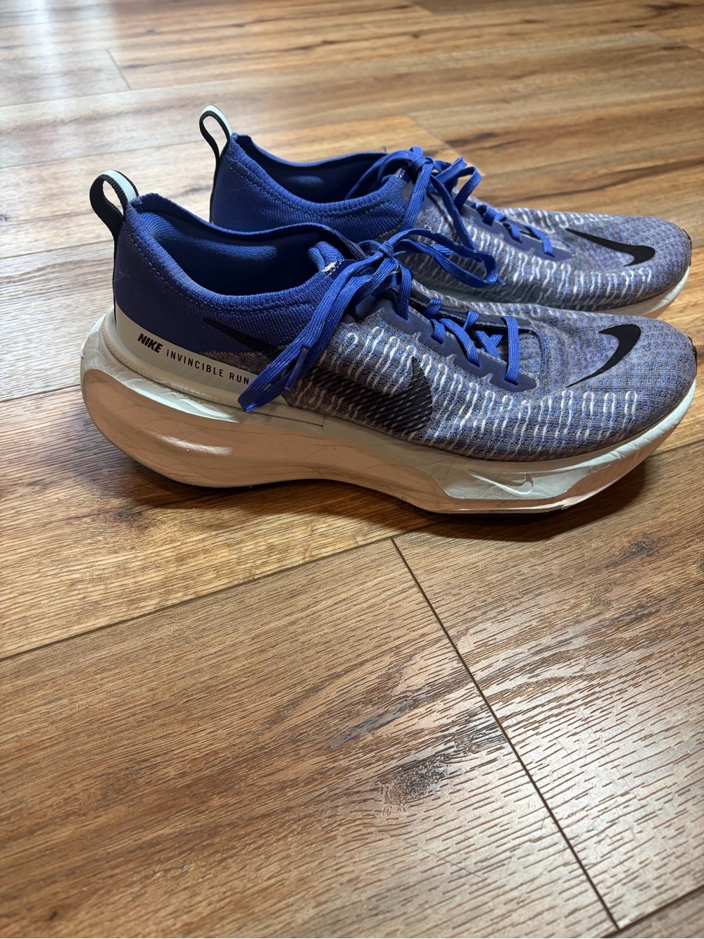 Nike ZoomX Invincible Run Flyknit 3 Astronomy Blue Men Running Shoes DR2615-404 - Picture 4 of 16